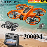 Drone GPS S156 8K, photographie a¨¦rienne HD, double cam¨¦ra, quadrirotor t¨¦l¨¦comm