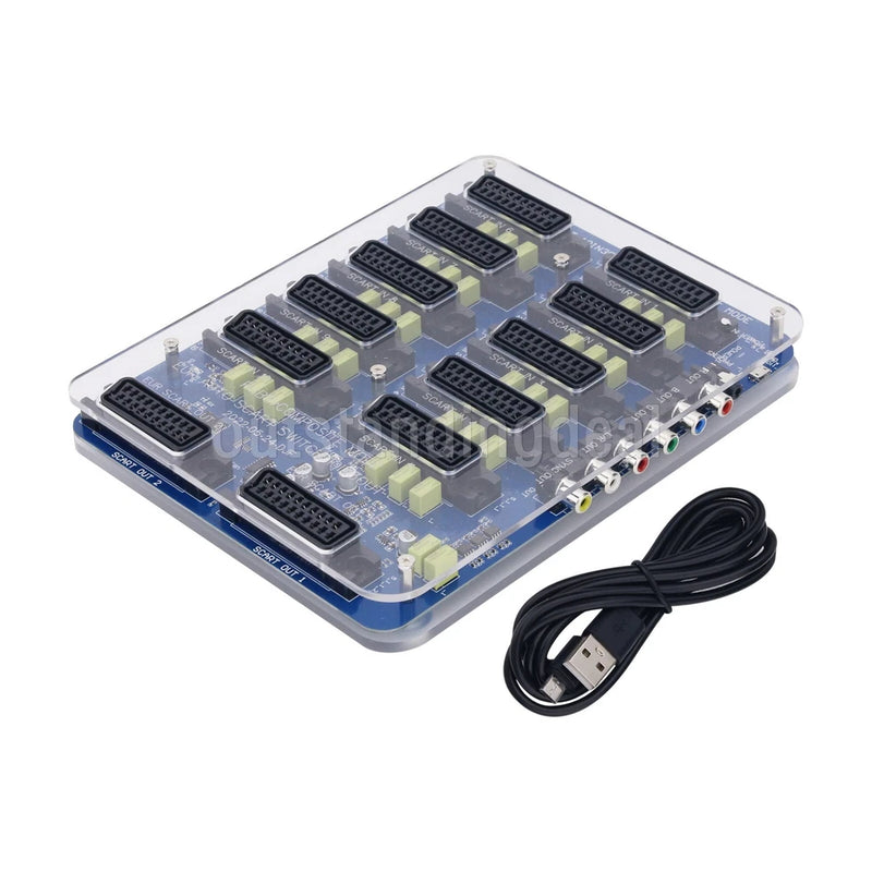 New EUR SCART Automatic 10 In 3 Out Distributor Converter Automatic Divider ot16