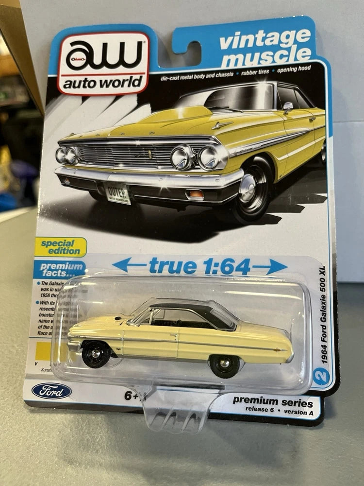 Auto World 1964 Ford Galaxie 500 XL 2-door hardtop 1:64 scale model diecast