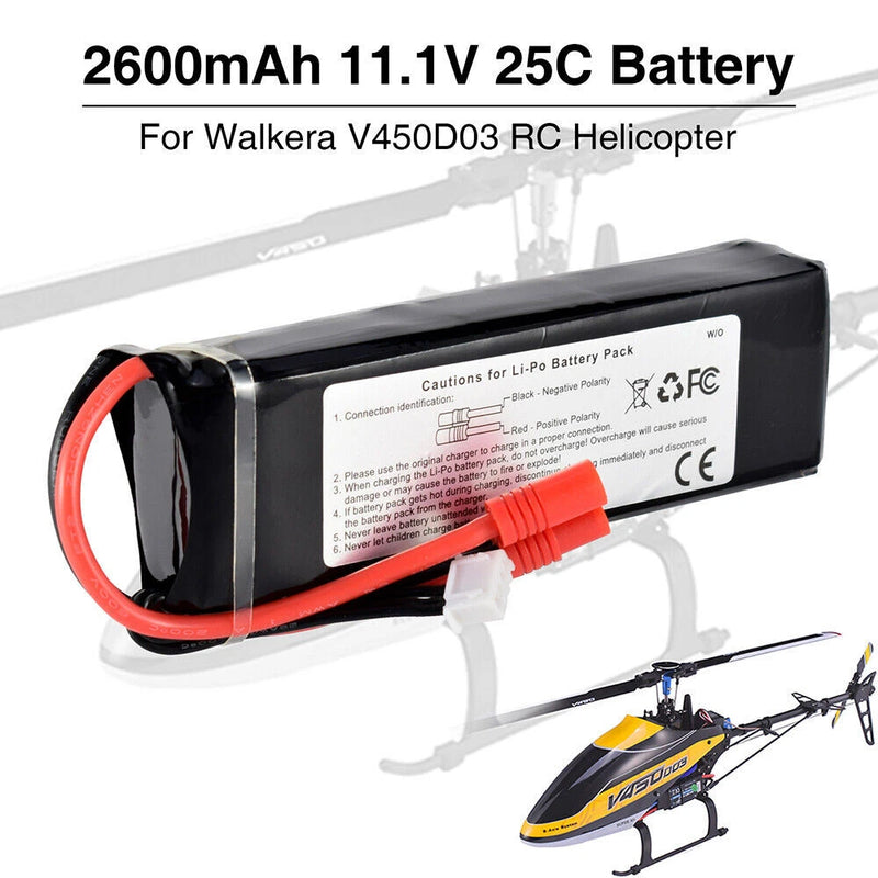 Battery 2600mAh 11.1V 25C HM-V450D03-Z-26 for Walkera RC Helicopter Parts
