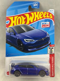 Hot Wheels Tesla Model S Plaid Blue 2024 Quarter Mile Heroes 5/5 238/250