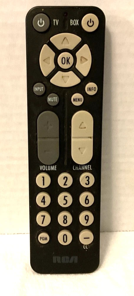 RCA Digital TV Converter Box Remote Control RC27A Black Infrared- R Converter