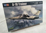 Hobby Boss A-1B Trainer 1/48 scale model kit box art, open box, sealed parts