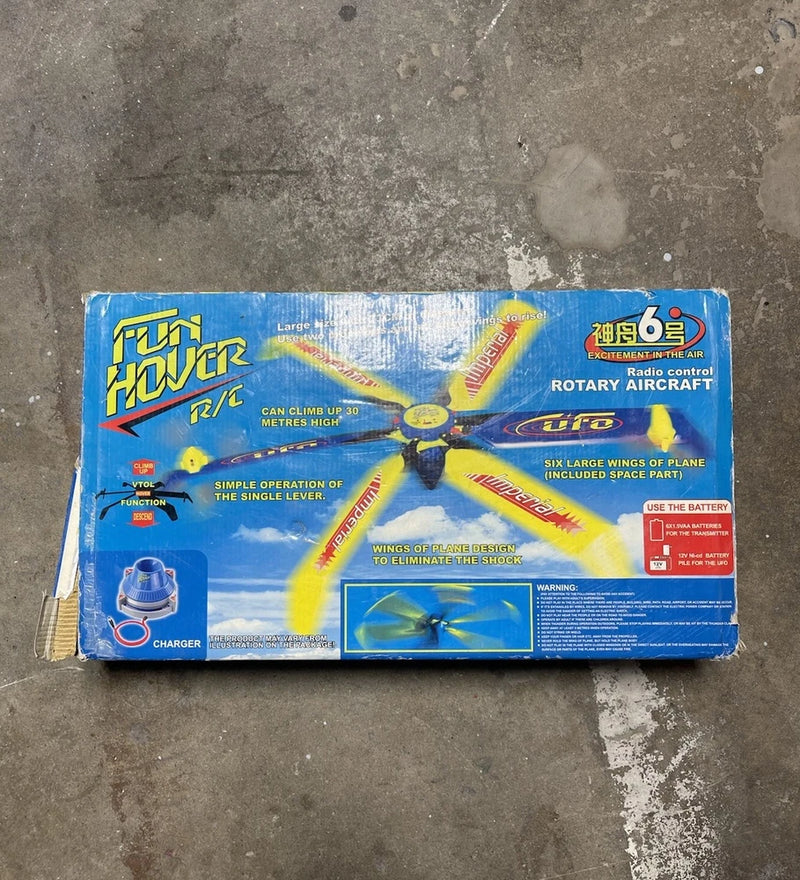 Vintage Fun Hover RC VTOL Rotary Aircraft Drone Taiyo Remote Radio Control NEW