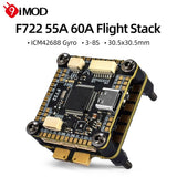 9IMOD F722 Flight Stack F722 Flight Control 55A/60A ESC 3-6S For RC Racing Drone