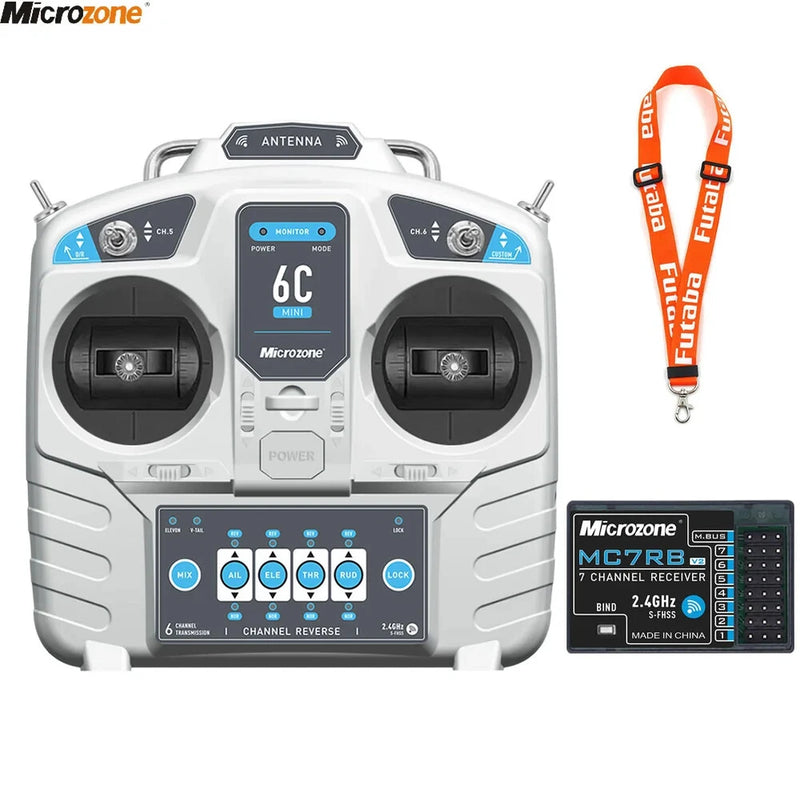 2.4G 6CH Controller Transmitter w/ Receiver Radio System For RC Airplane Drone