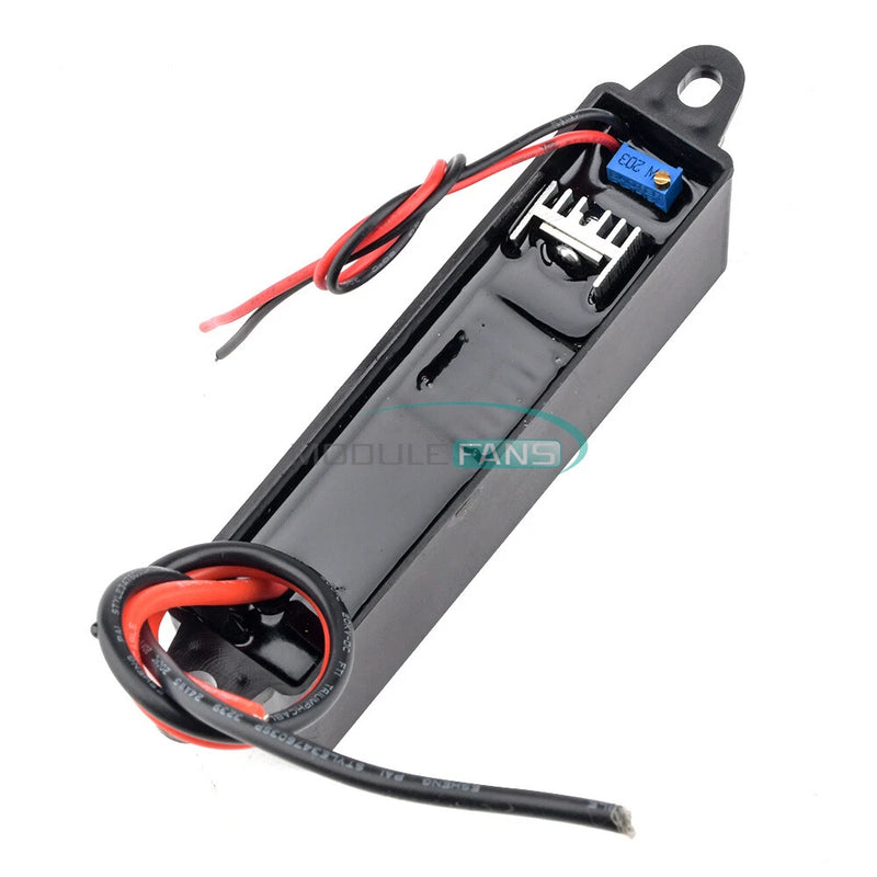 High-voltage electrostatic generator module with black casing and red/black wires