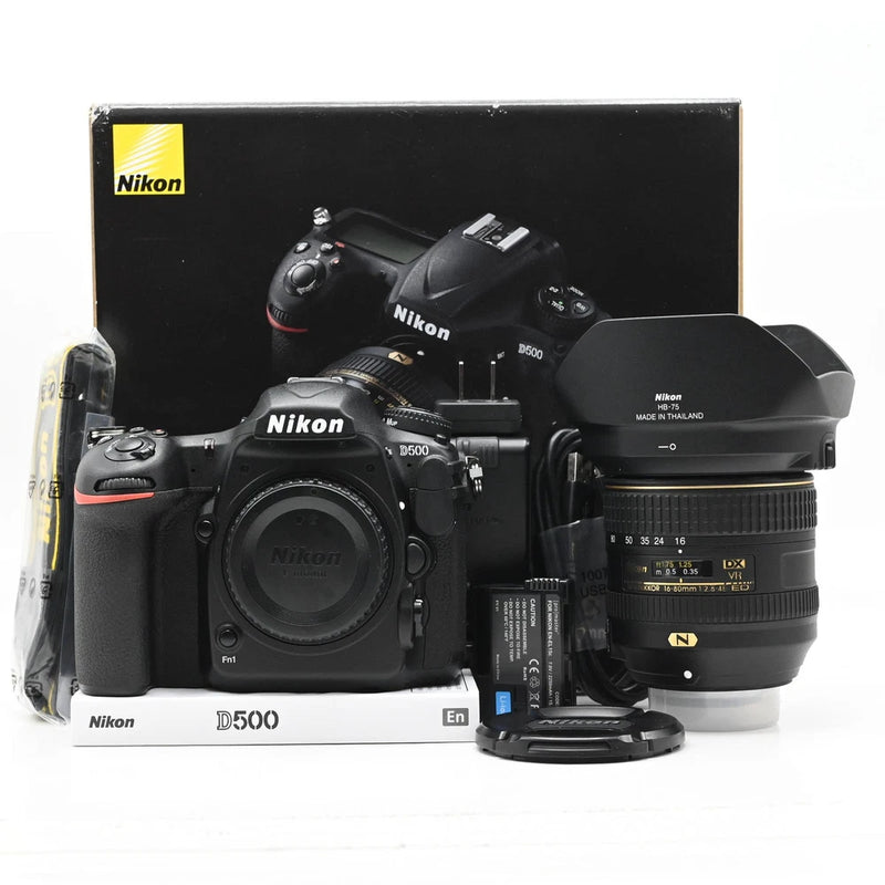 Nikon D500 DSLR 20.9MP Digital Camera Kit w/ 16-80mm Zoom Lens #685