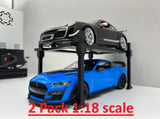 2 Pack Car Lift 1:18 Scale Diecast Model Display Stand - Choose Your Color!