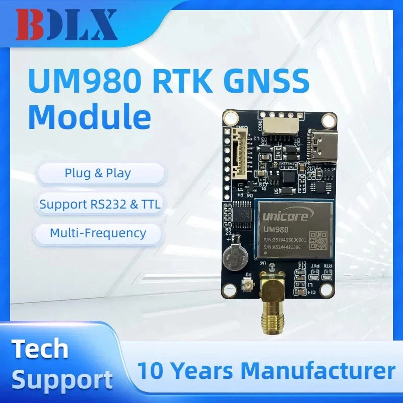 UM980 RTK GNSS Module Multi-Band GPS/BDS/GLONASS/Galileo for Drones Surveying Hi