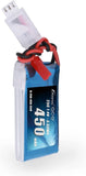 7.4V 450mAh 2S LiPo Battery Pack 25C 50C with JST Plug for Emax Babyhawk RC