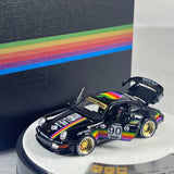 1/64 PGM Porsche RWB 911 964 Black Apple Round Base Highend Version PGM-640009B