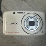 Panasonic Lumix DMC-S2 Compact Digital Camera White Tested with Accessories