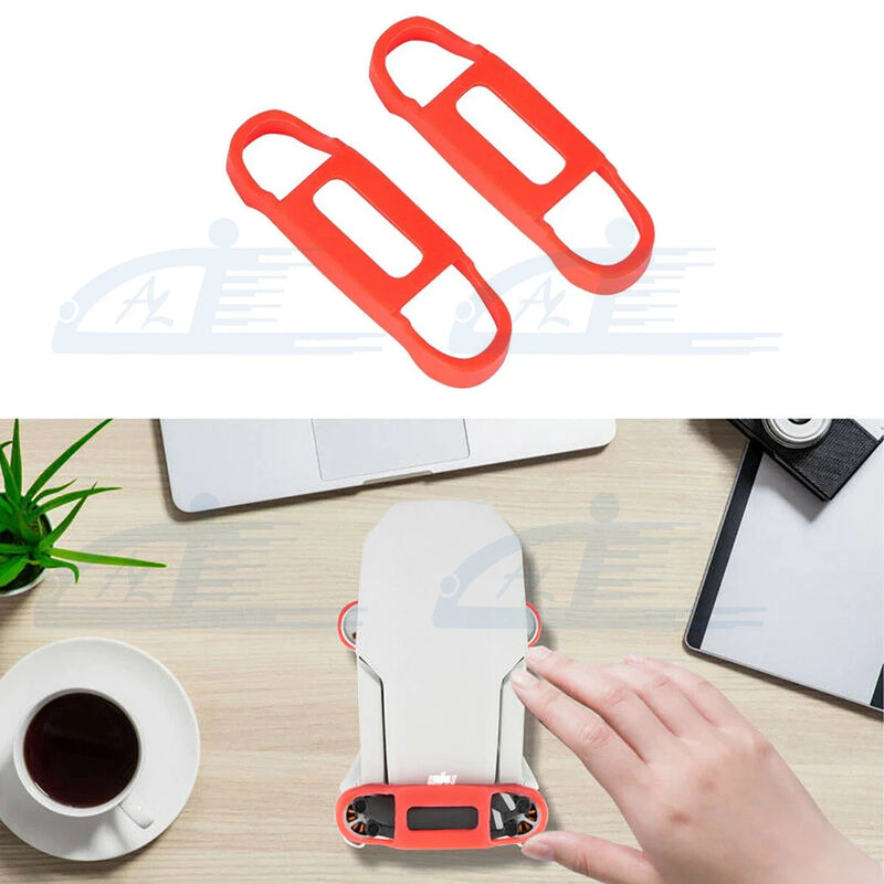 2pc Red Soft Silicone Stabilizer Propeller Blade Fix Holder For DJI Mavic Mini 2
