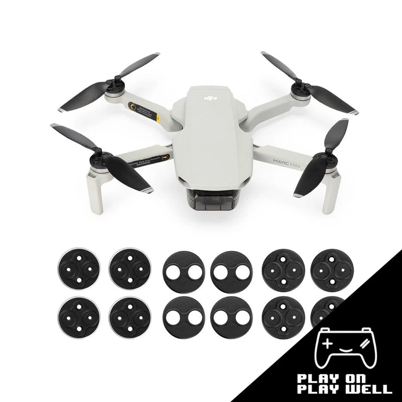 DJI Mavic Mini motor cover caps set, dust-proof black covers for drone motors