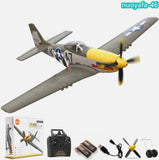 VOLANTEX WW2 P51D Mustang RC Plane 2.4G 4CH Aerobatics Brushless Motor 500mm RTF
