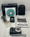 Black Panasonic Lumix DMC-ZS1 Digital Camera Charger Battery Carry Case Box