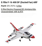 NEW E-flite F-16 400 EDF PNF Part#: EFL7075. ESC and servos included