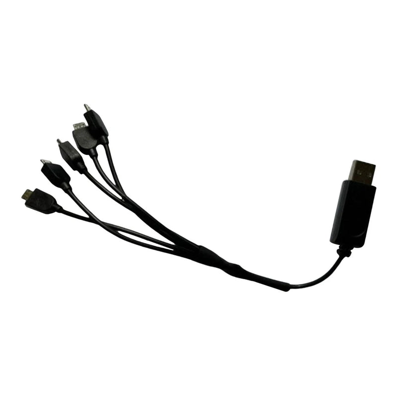 5-in-1 universal drone charging cable with multiple connectors