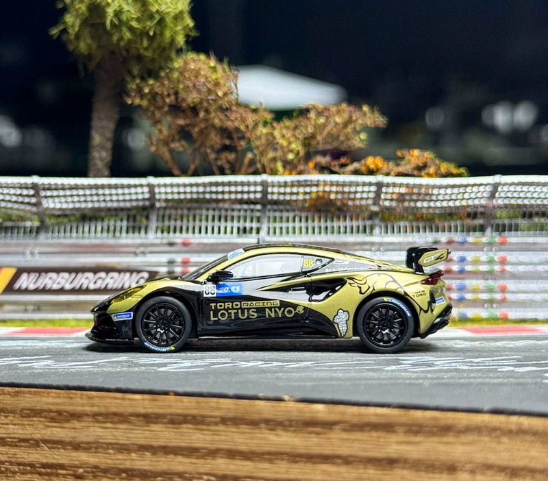 ED KILOworks 1:64 LOTUS EMIRA GT4 #88 Racing Sports Model Diecast Collect Car BN