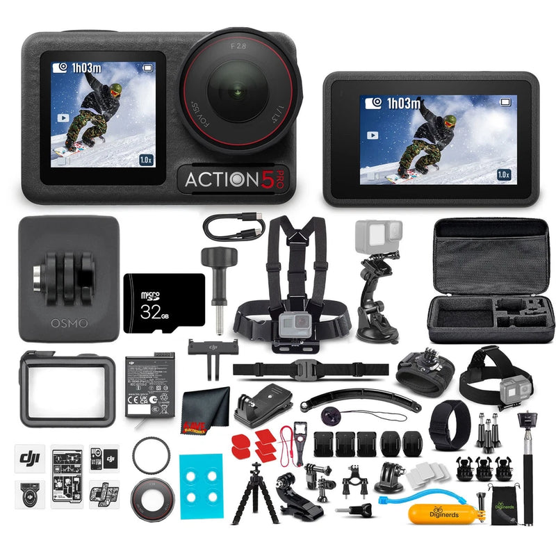 DJI Osmo Action 5 Pro Standard Combo Waterproof Camera w/50-in-1 Action Kit