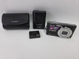 PANASONIC Lumix DMC-FH20 Digital Camera Charger & Case 14 MP 8X OZ Flash Works!