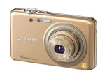 Panasonic Lumix DMC-FH7 Compact Digital Camera Shine Gold From Japan
