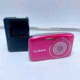 Panasonic LUMIX S2 Pink Compact Digital Camera Tested Good Condition