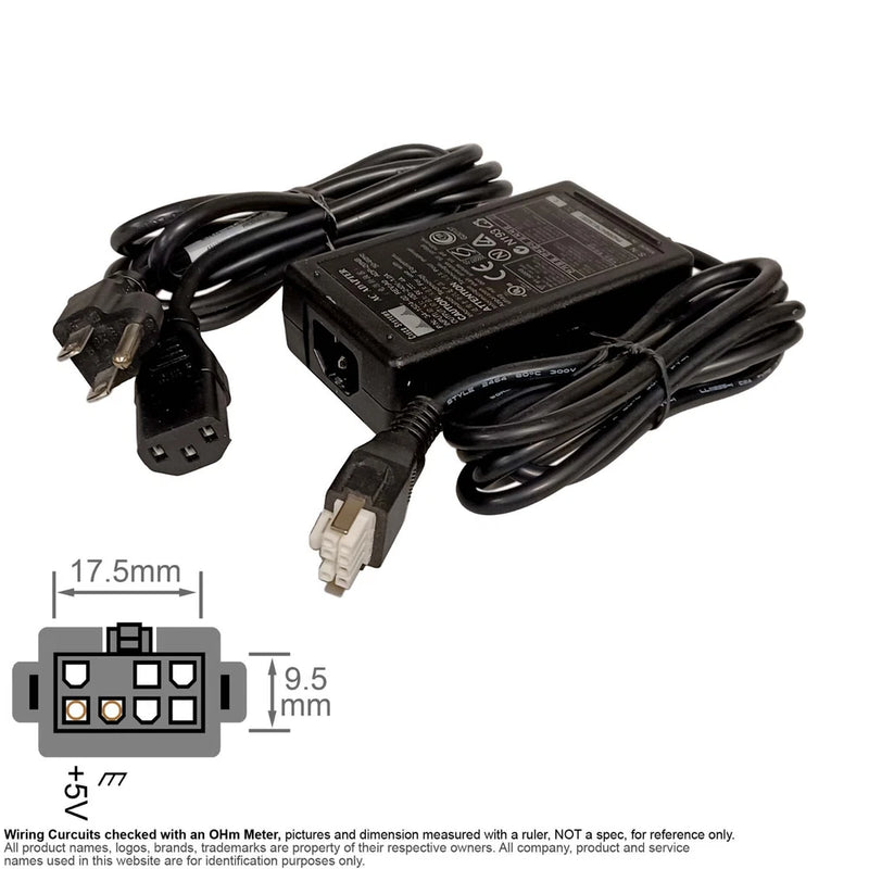 Power Adapter AC DC MNF 7-Pin 5vdc DC5V 5V 4.0A 4A Cisco 34-1524-02 A0 ADP-20NB