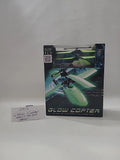 Glow-in-the-dark RC chopper helicopter in retail box, green and black graphics