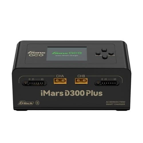 IMars D300 Plus Smart Charger G-Tech Black Bluetooth App Control Dual Channel Battery