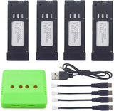 3.7V 500mah Lipo Battery + Charger For Eachine E58 M68 JY019 RC Drone Quadcopter