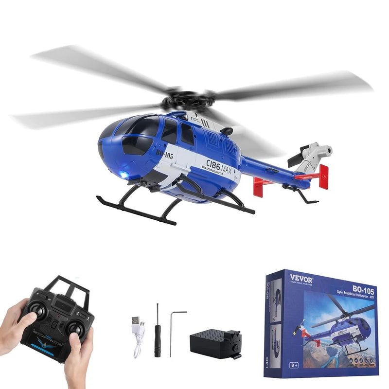 RC Helicopter, 2.4GHz 4-Propeller Remote Control Helicopter with 6-Axis Gyro, 4-