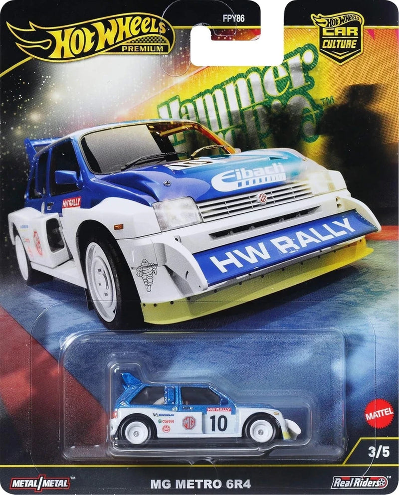 Hot Wheels Car Culture "Hammer Drop" MG Metro 6R4 1:64 Diecast Model Car