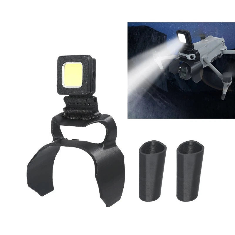 Black gimbal protector with LED light and two landing-gear sleeves