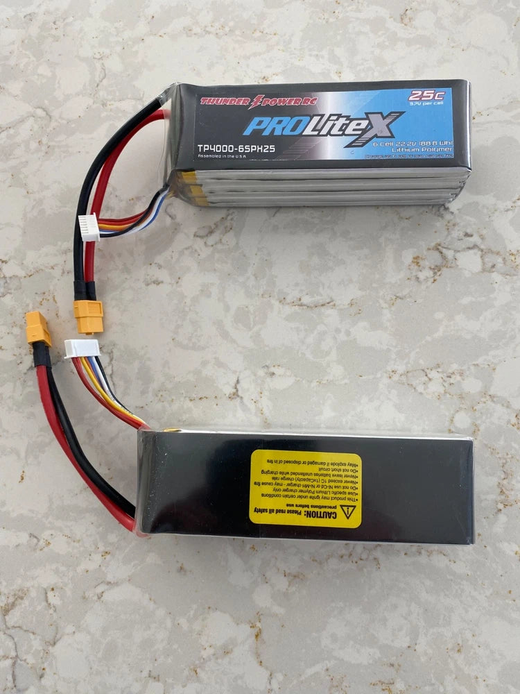 Thunder Power lipo batteries 6SPH25 4000 /2 Battery