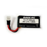 RGRA1328 1S LIPO 3.7V 400MAH 25C BATTERY Battery