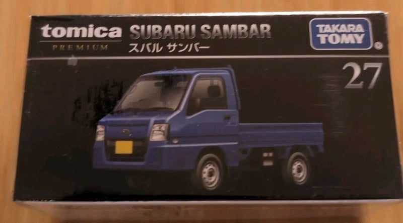 TAKARA TOMY TOMICA PREMIUM #27 SUBARU SAMBAR DIECAST MODEL TRUCK 1/55 SCALE NEW