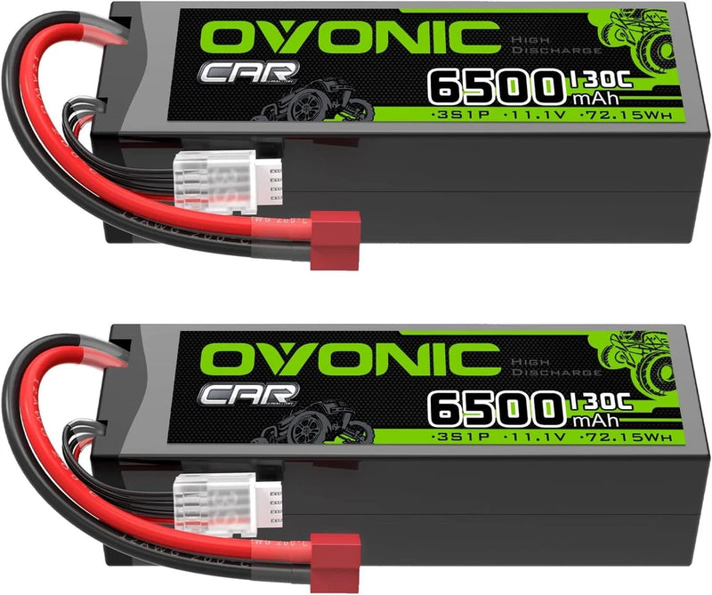 3S LiPo Battery 6500mAh 11.1V 130C RC Battery with T Plug