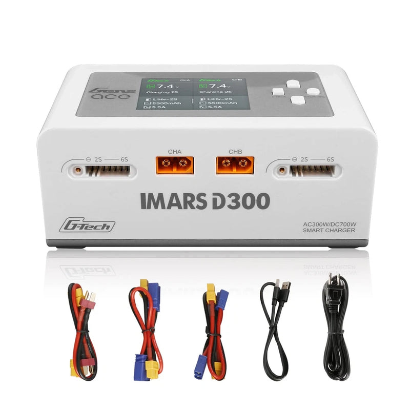 Lipo Battery Charger D300 Smart Dual 16A AC 300W DC 700W Battery