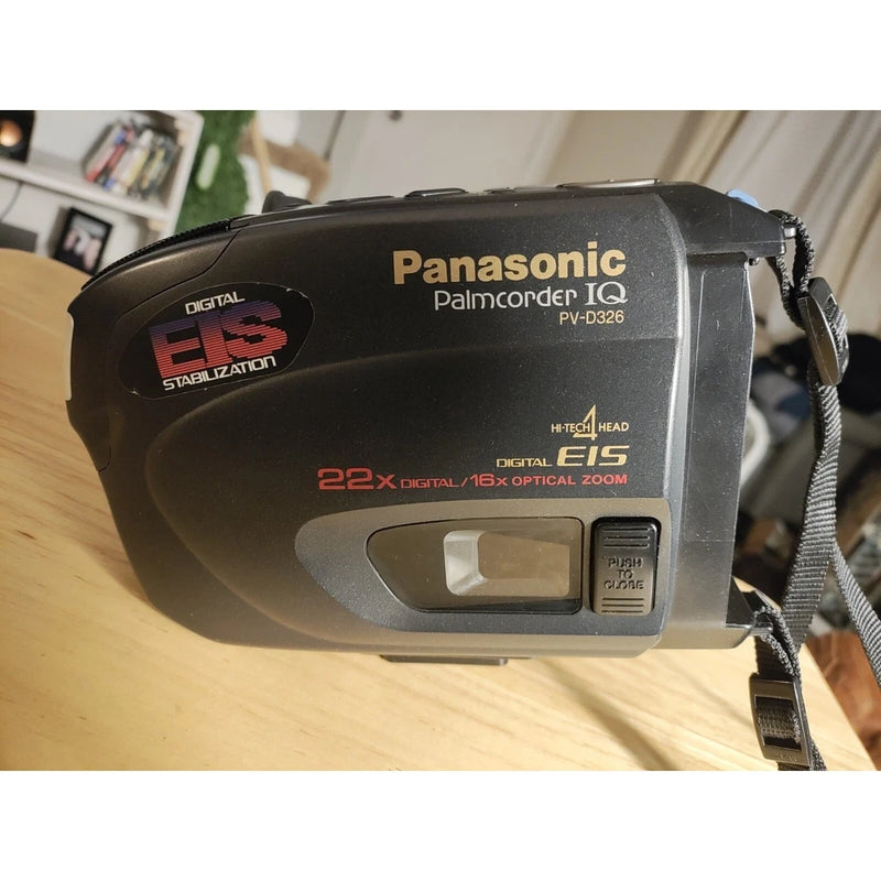 Panasonic Palmcorder IQ PV-D326D Camcorder With Strap, Battery & Chargers Black