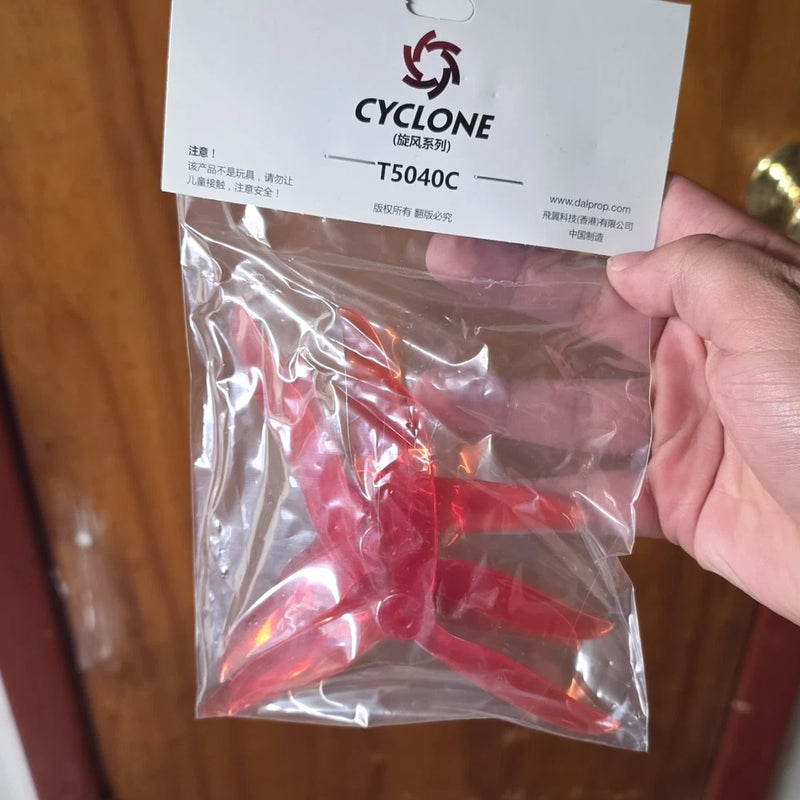 Dalprop Cyclone T5040C Red Propellers & Blades for Electric RC Quadcopter Model