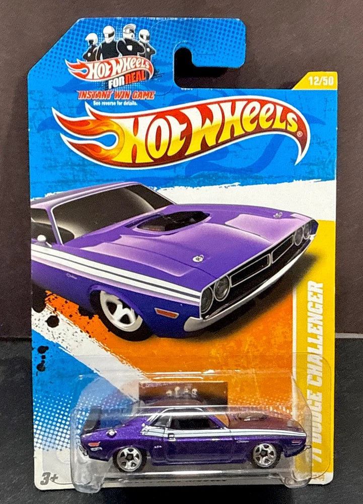 Hot Wheels 2011 ¡®71 Dodge Challenger - Purple , 5SP Wheels -American Horse Power