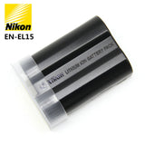 Nikon EN-EL15 rechargeable camera battery pack, black with transparent protective sleeve