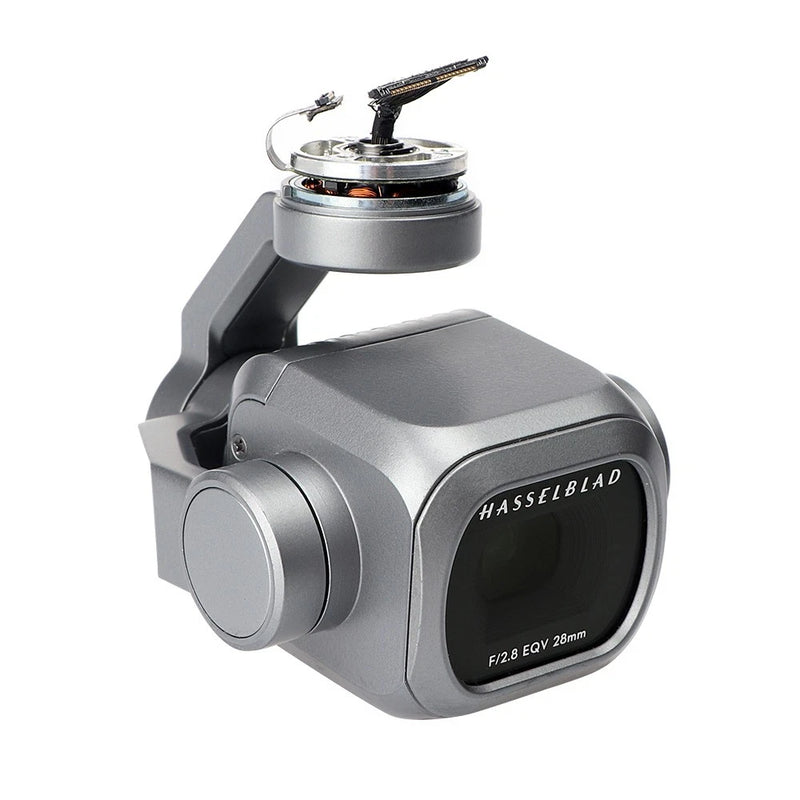 DJI Mavic 2 Pro gimbal motor camera lens module with Hasselblad label, dark lens