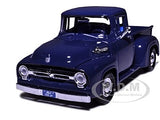 1956 FORD F-100 PICKUP TRUCK DARK BLUE 1/24 DIECAST MODEL CAR BY MOTORMAX 73235