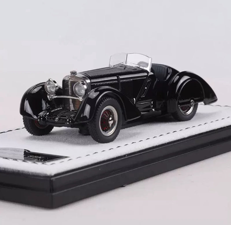 GFCC 1:64 HEC Black 1930 SSK Classic Vintage Model Diecast Metal Car