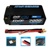 2x DXF 7000mAh 2S 7.6V 140C RC HardCase HV  Shorty Lipo Battery 1/8 Buggy