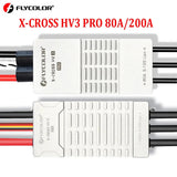 Flycolor X-Cross HV3 Pro brushless ESC with heatsink fins, no BEC, 80A/200A