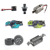 KingVal Differential/Motor/Tire/ESC/Car Shell/Servo/Chassis for SCY 18101 RC Car